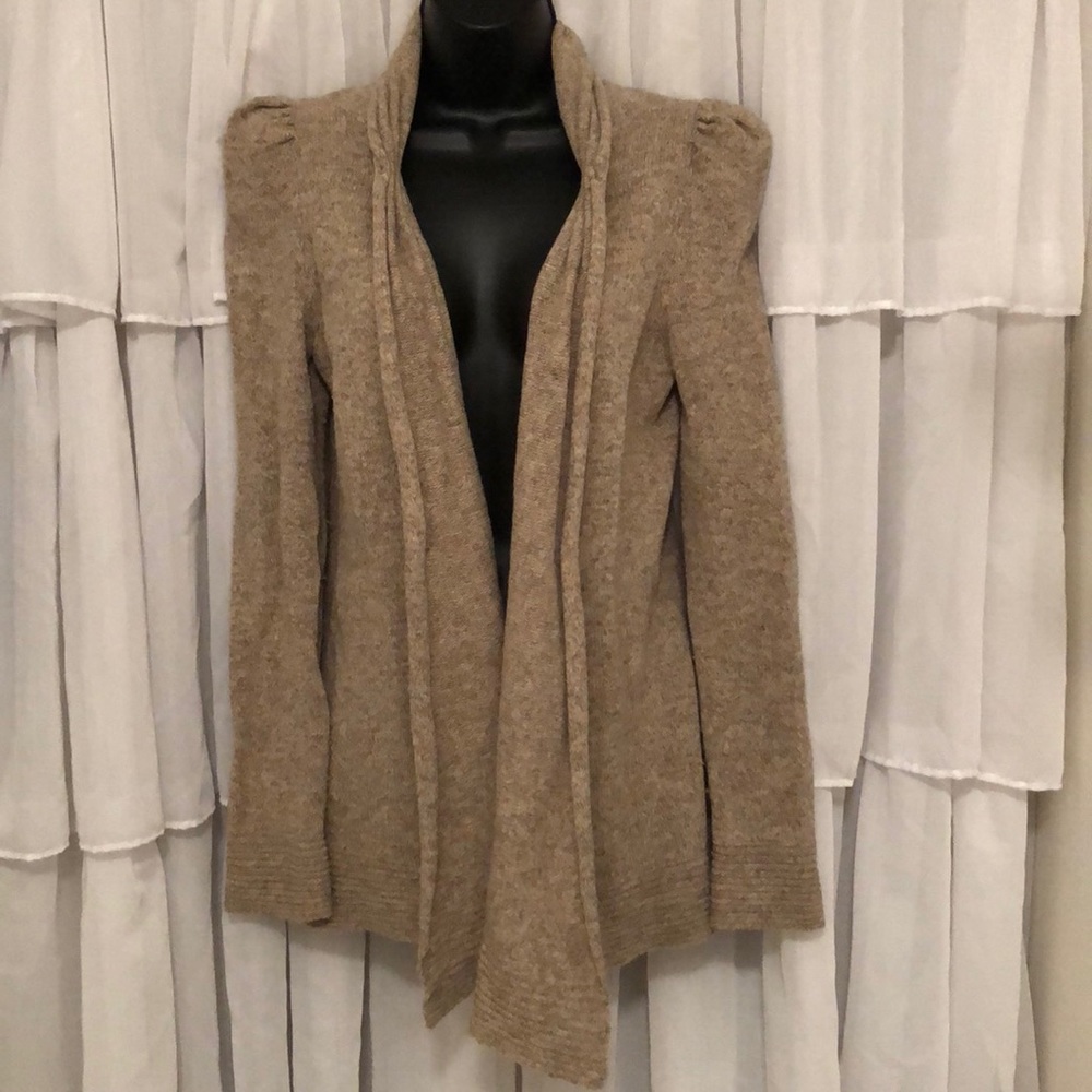 Anthropologie Ruched Collar Cardigan